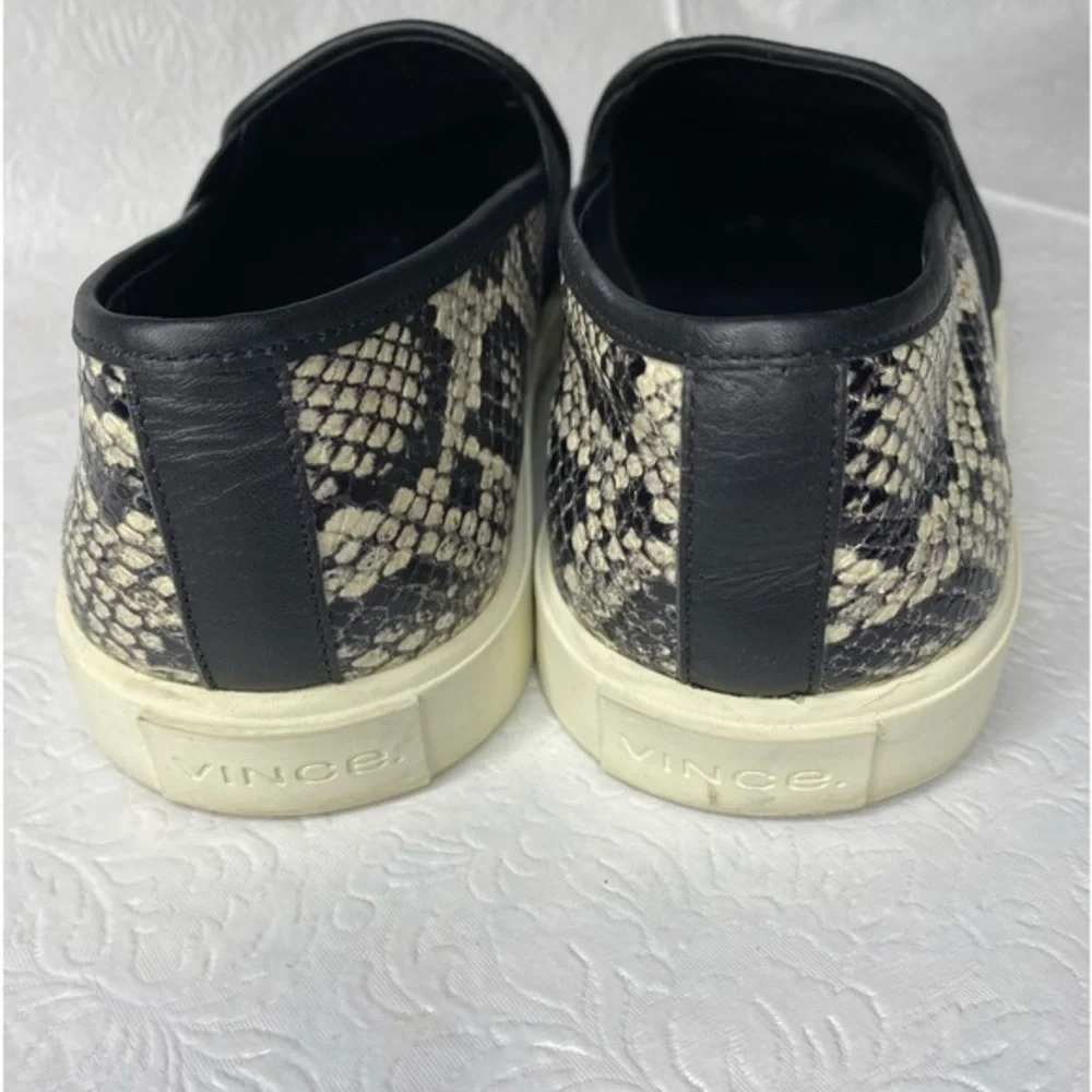 Vince Blair‎ Snakeskin Slip-on Sneakers sz 7.5